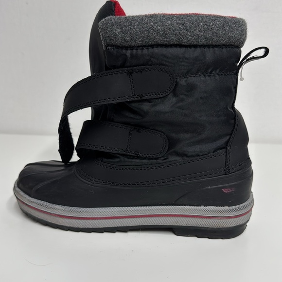 Thermolite Kids Snow Boots Black Size 5 - Picture 9 of 11